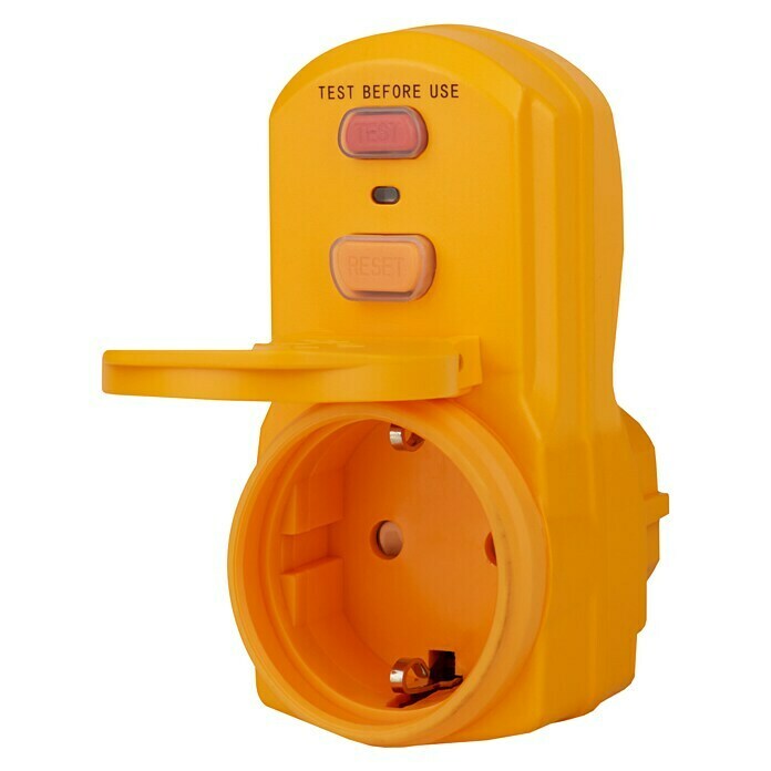 Brennenstuhl Schutzadapter BDI-A 2 302-polig, IP55, 16 A, Gelb Front View