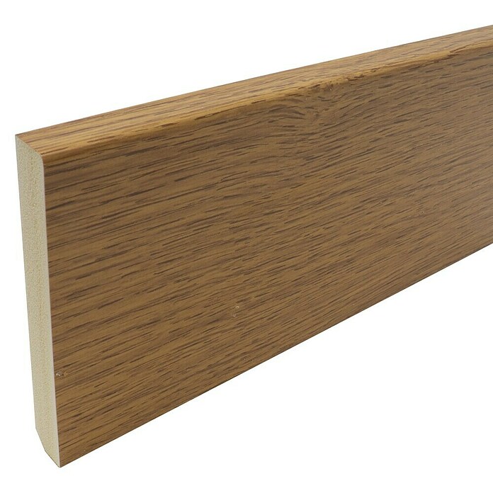 Rufete Zócalo de PVC (2,4 m x 90 mm x 12 mm, Roble oscuro) | BAUHAUS