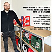 Floordirekt Schwerlastregal Set Lakota (H x B x T: 200 x 120 x 60 cm, 2 Stk., Traglast pro Boden: 175 kg, Anzahl Böden: 5 Stk., Stecken, Grau) | BAUHAUS