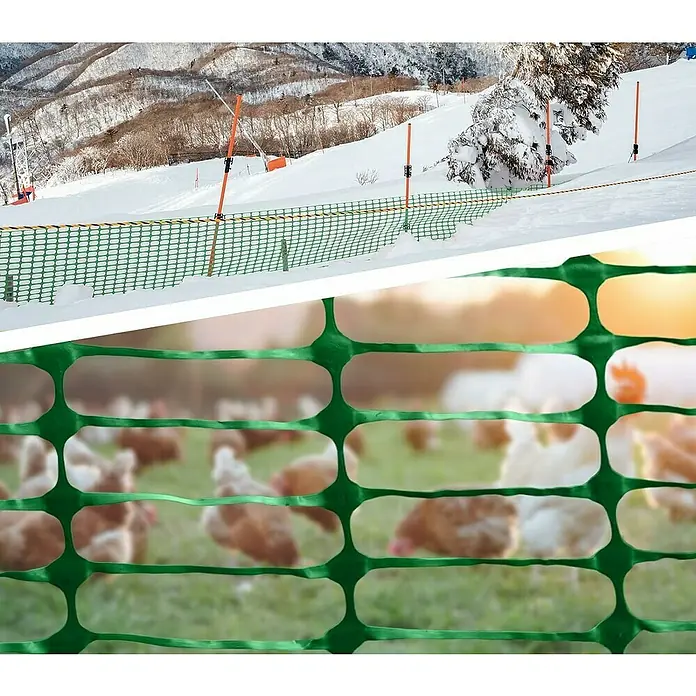 Floordirekt Absperrgitter Chester - 3.000 x 100 cm, Kunststoff, Grün - Grünes Sicherheitsnetz, ideal zur Abgrenzung von Gefahrenbereichen oder zur Tierhaltung im Garten.