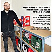 Floordirekt Schwerlastregal Titanrack (H x B x T: 220 x 120 x 60 cm, Traglast pro Boden: 250 kg, Anzahl Böden: 5 Stk., Stecken, Anthrazit) | BAUHAUS