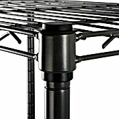 Floordirekt Gitterregal Rocky (H x B x T: 200 x 45 x 90 cm, Traglast pro Boden: 50 kg, Anzahl Böden: 5 Stk., Stecken, Weiß) | BAUHAUS