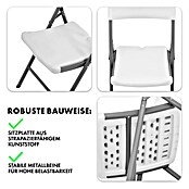 Floordirekt Klappstuhl Okinawa (Kunststoff, Klappbar, Weiß, B x T x H: 46 x 57 x 83 cm) | BAUHAUS