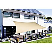 Sunfun Toldo vela Tipo 2 (360 x 360 cm, Arena, 4 cables de fijación)