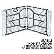 Floordirekt Klapptisch Akita (L x B x H: 183 x 76 x 74 cm, Kunststoff, Rechteckig, Weiß) | BAUHAUS