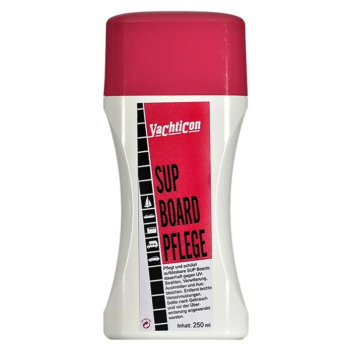 Yachticon Pflegemittel SUP Board - 250 ml - Abbildung einer Flasche Yachticon SUP Board Pflege.