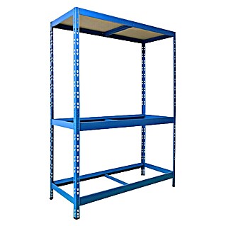 Floordirekt Reifenregal (H x B x T: 180 x 130 x 50 cm, Anzahl Träger: 2 Stk., Stecken, Blau)
