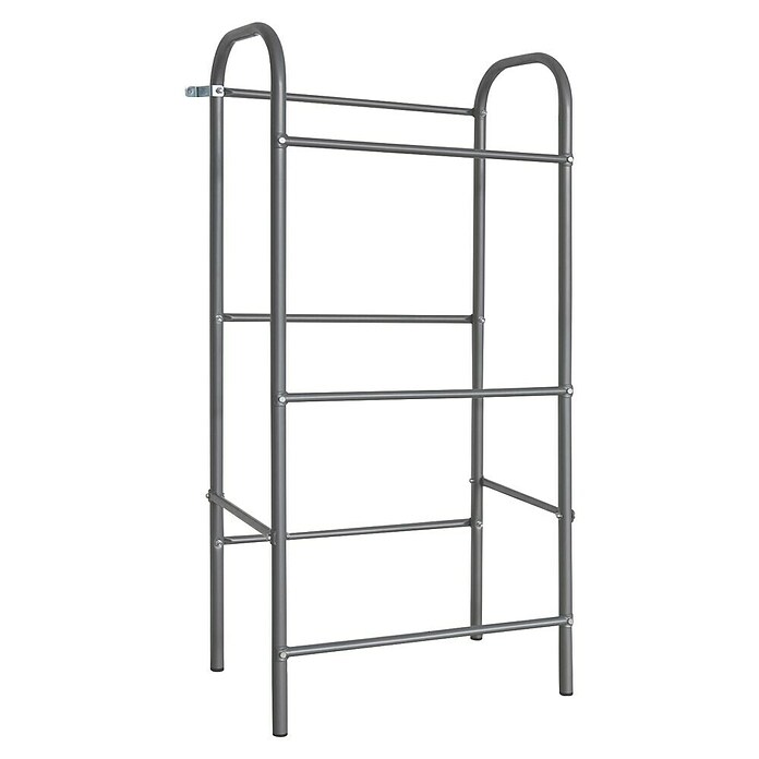 Floordirekt Getränkekistenregal Rocket (H x B x T: 115,5 x 49,5 x 32,5 cm, Traglast pro Boden: 17 kg, Anzahl Böden: 3 Stk., Stecken, Schwarz) | BAUHAUS