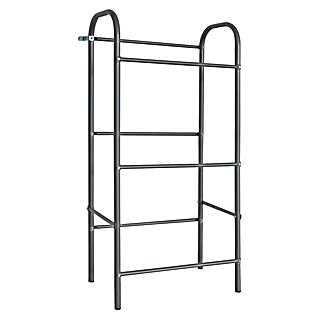 Floordirekt Getränkekistenregal Rocket (H x B x T: 115,5 x 49,5 x 32,5 cm, Traglast pro Boden: 17 kg, Anzahl Böden: 3 Stk., Stecken, Schwarz)