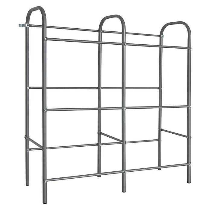 Floordirekt Getränkekistenregal Rocket (H x B x T: 115,5 x 96 x 32,5 cm, Traglast pro Boden: 17 kg, Anzahl Böden: 3 Stk., Stecken, Schwarz) | BAUHAUS