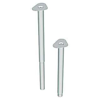 Element System Teleskop-Möbelfuß Expand (Durchmesser: 5 cm, Höhenverstellung: 60 cm - 90 cm, Traglast: 75 kg, Stahl, Chrom)