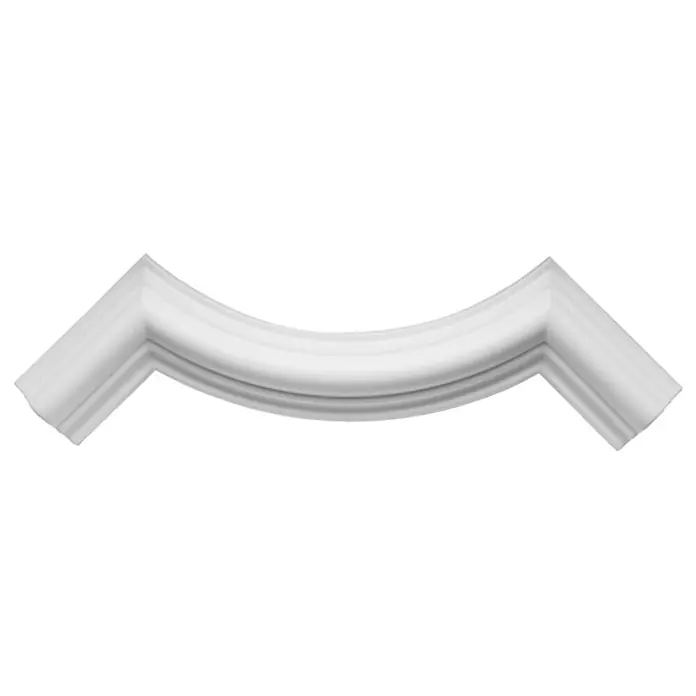 Zierbogen BW 11 - HD Polymer, 4 Stk. - Weiße Zierleiste in gebogener Form, ideal zur Akzentuierung von Ecken und Kanten im Innenbereich. Stilvolles Detail für jede Raumgestaltung.