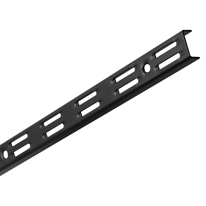 Element System Classic Wandschiene EL 32 (Länge: 140 cm, Schwarz, Passend für: Träger mit Raster 32 mm, Zweilochsystem) | BAUHAUS