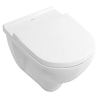 Villeroy & Boch O.novo Wand-WC-Set (Spülrandlos, Mit schmutzabweisender Glasur, Spülform: Tief, WC Abgang: Waagerecht, Weiß)