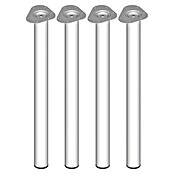 Element System Möbelfuß-Set Toskana (Ø x L: 60 x 800 mm, Weiß, Traglast: 75 kg, 4 Stk.)