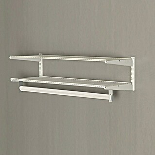Element System Wandregal-Set (L x B x H: 33,1 x 99,1 x 22 cm, Weiß)