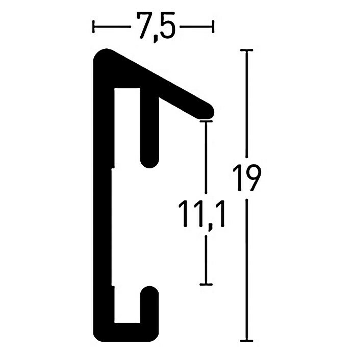 Nielsen Bilderrahmen Pixel (Tornadorot, 13 x 18 cm, Aluminium)