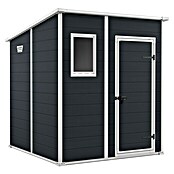 Keter Caseta para jardín Manor Pent 6x6 (111 x 183,5 cm, Antracita/Blanco)