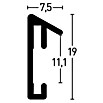 Nielsen Bilderrahmen Pixel (Tornadorot, 21 x 29,7 cm, Aluminium)