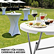 Floordirekt Garten-Stehtisch rund Nagano (Ø x H: 80 x 110 cm, Kunststoff, Rund, Weiß) | BAUHAUS