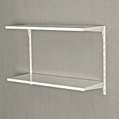Element System Classic Regal-Set Office 2 RS50 (L x B x H: 33,2 x 82,8 x 49,6 cm, Traglast: 30 kg/Boden, Weiß)