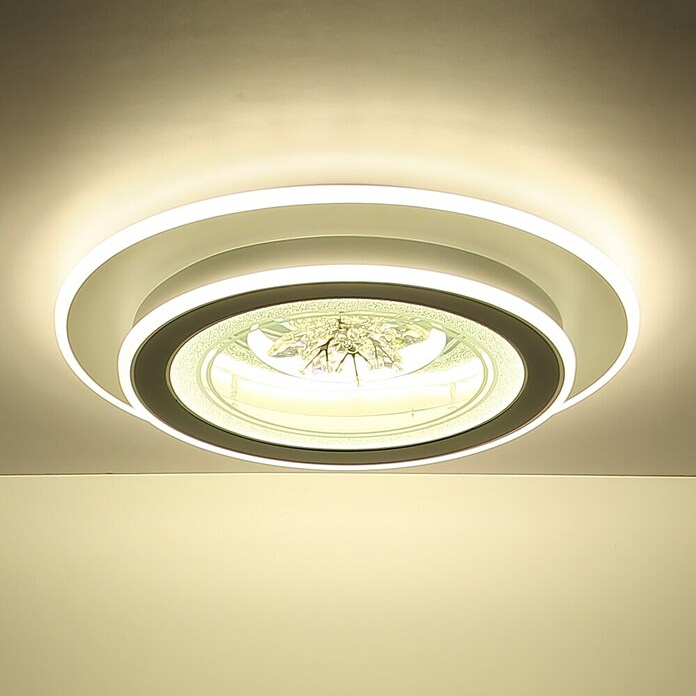 Globo LED okrogla stropna svetilka Bluma  (36 W, Ø x V: 46 x 6,5 cm) | 3016 - Deckenleuchte | CACB - Deckenleuchten | CAC - Indoorleuchten | CA - Beleuchtung | C - Elektro | BAUHAUS