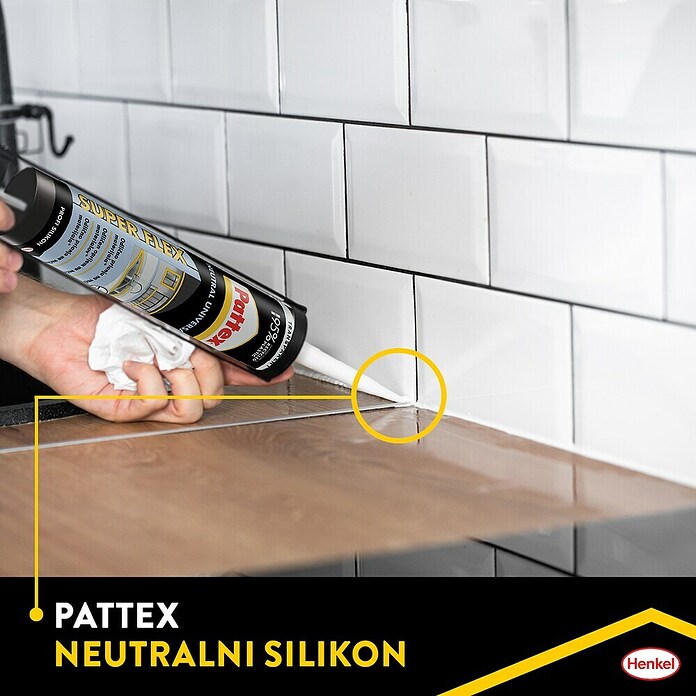 Pattex Univerzalni silikon Neutral  (Bijela, 280 ml) | BAUHAUS