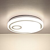 Globo Okrugla stropna LED svjetiljka Ruiz  (24 W, Ø x V: 380 x 75 mm, Bijela, Topla bijela) | BAUHAUS