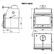 Prity Uložak kamina CW18  (Snaga grijanja: 23 kW, D x Š x V: 66 x 57 x 72 cm) | BAUHAUS