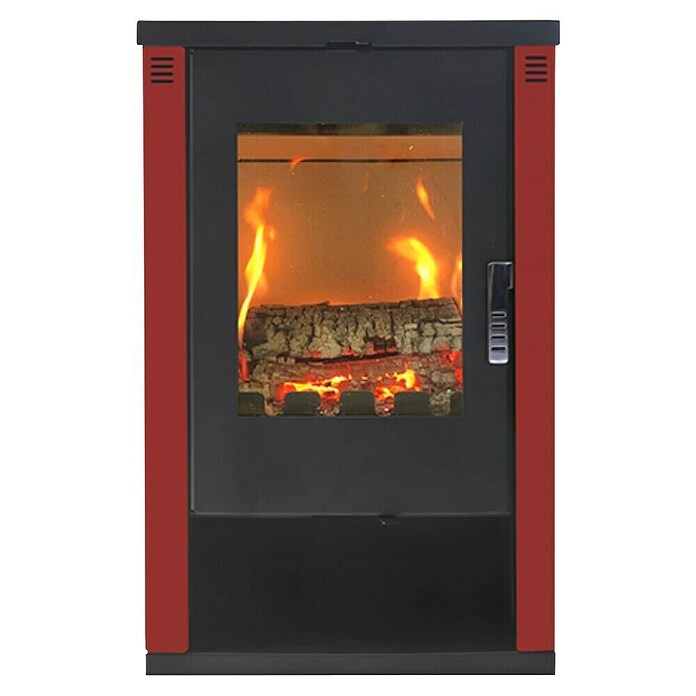 Prity Kamin na drva Verso Lheia  (7,5 kW, Kapacitet grijanja prostorije: 120 m³, Crvena) | BAUHAUS