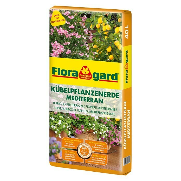 Floragard Kübelpflanzenerde40 l Front View