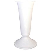 Nadgrobna vaza  (D x Š x V: 15 x 15 x 32 mm, Plastika, Bijela, crna) | BAUHAUS