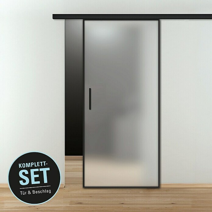 Diamond Doors Black Edition Schiebetür-Komplettset Jubidoor Loftline Black (935 x 2 058 mm, Einscheibensicherheitsglas (ESG)) | BAUHAUS