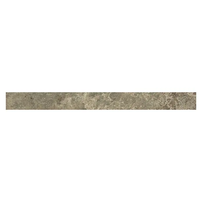 Sockelfliese Tivoli Stone - 5,5 x 59,7 cm, Caramel - Nahaufnahme einer beigen Marmorplatte mit natürlichen Texturen und Mustern für Wand- und Bodenbeläge.