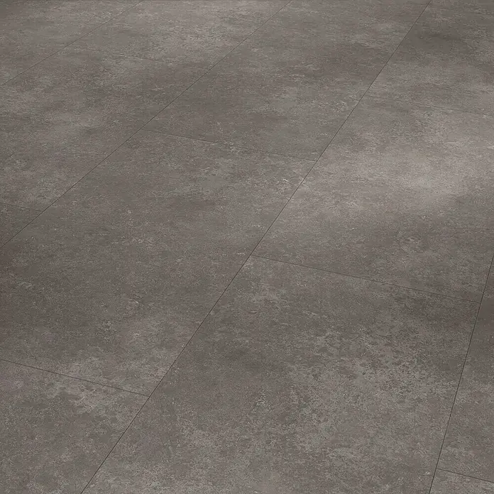 Parador Designboden Modular One - Stein Atlas schattengrau, Landhausdiele, 853 x 400 x 8 mm - Graue Fliesen mit leichter Textur, die eine moderne und stilvolle Bodenoberfläche bilden. Ideal für Wohn- und Geschäftsräume.