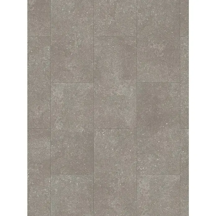 Parador Designboden Modular One - Granit grau, Landhausdiele, 853 x 400 x 8 mm - Graue Bodenfliesen aus Steinzeug mit leicht gesprenkelter Oberfläche und Fugen für ein modernes Ambiente.