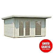 Palmako Caseta de jardín (Madera, 11,7 m², Espesor de pared: 70 mm, Natural)