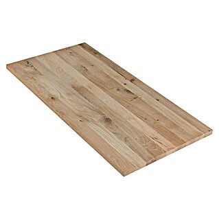 Exclusivholz Leimholzplatte Rustic (Eiche, Qualitätsstufe Leimholzplatte: B/C, 2 000 x 600 x 20 mm)