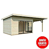 Palmako Caseta de jardín Andrea Slide (Medidas ext. (An x Pr): 715 x 402 cm, Madera, Natural) | BAUHAUS