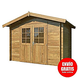 Palmako Caseta de jardín Valentine (Medidas ext. (An x Pr): 332 x 233 cm, Madera, Marrón)