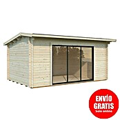 Palmako Caseta de jardín Ines Slide Plus (Medidas ext. (An x Pr): 524 x 379 cm, Madera sin tratar, Natural) | BAUHAUS