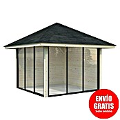 Palmako Caseta de jardín Bianca Set 201 Slide (Medidas ext. (An x Pr): 384 x 300 cm, Madera, Natural) | BAUHAUS