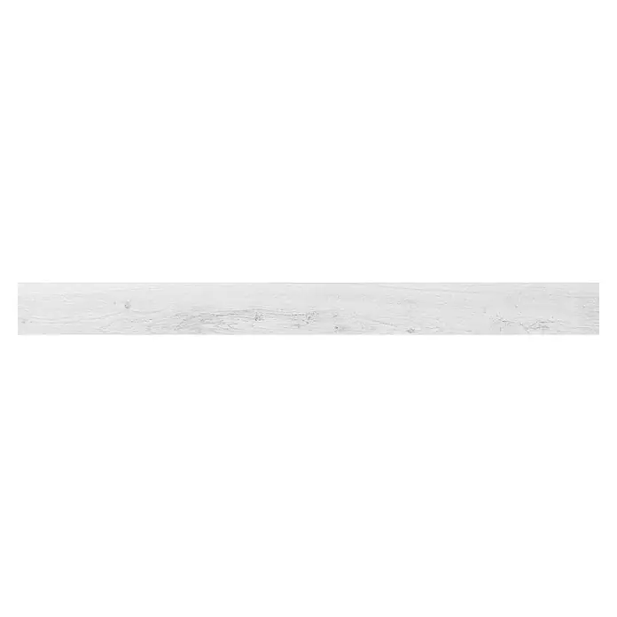Sockelfliese Natura - 7 x 90 cm, White - Helle Holzoberfläche mit subtilen Maserungen, ideal als neutraler Hintergrund oder für Texturen in Designs.