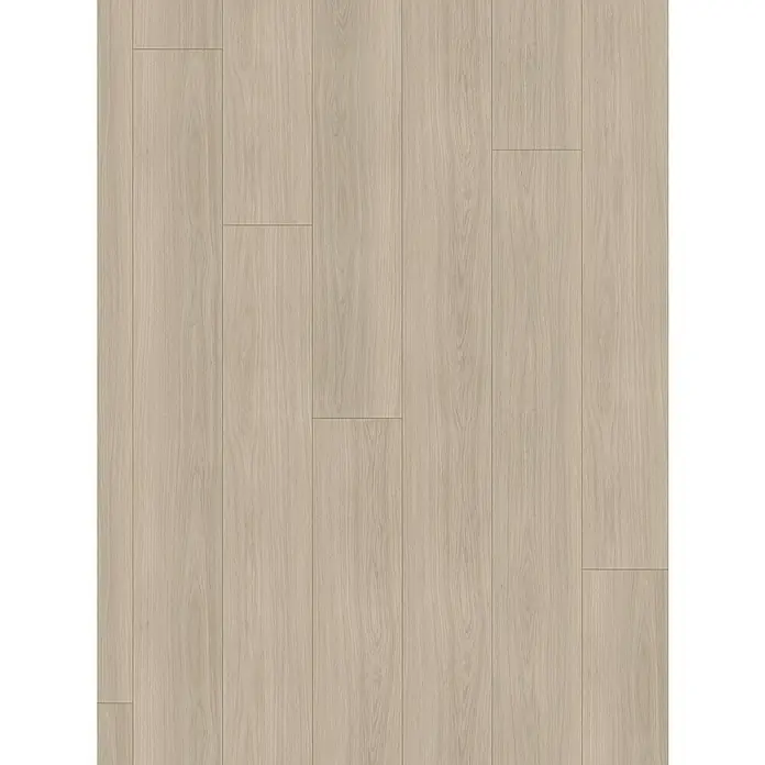 Parador Designboden Modular One - Eiche Artemis pearl, Landhausdiele, 2.200 x 235 x 8 mm - Ein Bild von hellen Holzböden, die ein sauberes und modernes Aussehen vermitteln. Die Paneele sind schlicht und elegant.