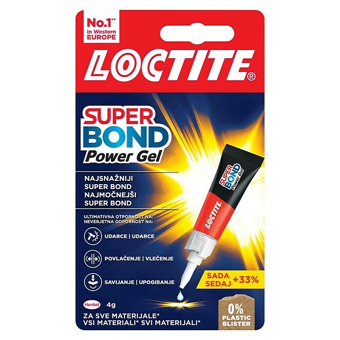 Loctite Superljepilo Super Bond Power Gel  (4 g, Tuba) | BAUHAUS