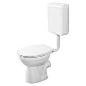 Camargue Sydney Stand-WC-Kombination (Mit Spülrand, Spülform: Tief, WC Abgang: Waagerecht, Weiß) | BAUHAUS