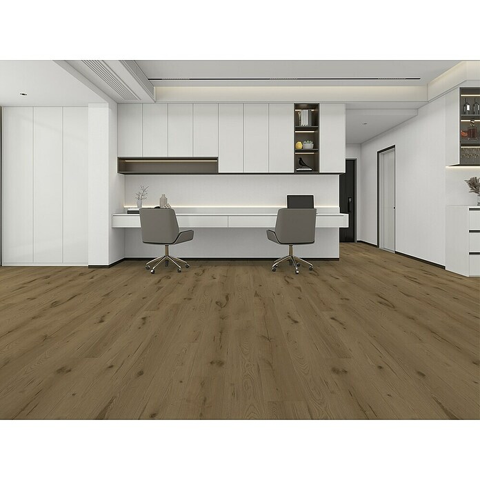 Suelo vinílico SPC Fuji (1.220 x 182 x 7 mm, Marrón, Resistente al agua) | BAUHAUS