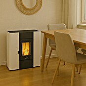 FreePoint Estufa de pellets Roxy (7,8 kW, Volumen de calefacción: 168 m³, Blanco)