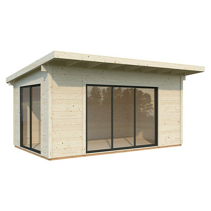 Palmako Caseta de jardín Grace (Medidas ext. (An x Pr): 544 x 393 cm, Madera, Natural) | BAUHAUS