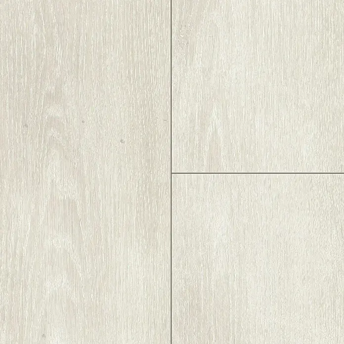 Parador Designbodenmuster Modular ONE Eiche Nordic Weiß - 200 x 194 x 8 mm, Landhausdiele, Eiche Nordic Weiß - Helle Holzpaneele mit einer feinen Maserung, ideal für moderne Innenräume. Die Oberfläche ist matt und leicht strukturiert.